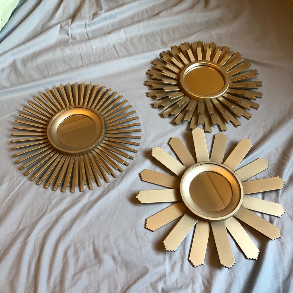 Gold mirrors